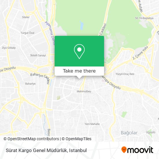 Sürat Kargo Genel Müdürlük map