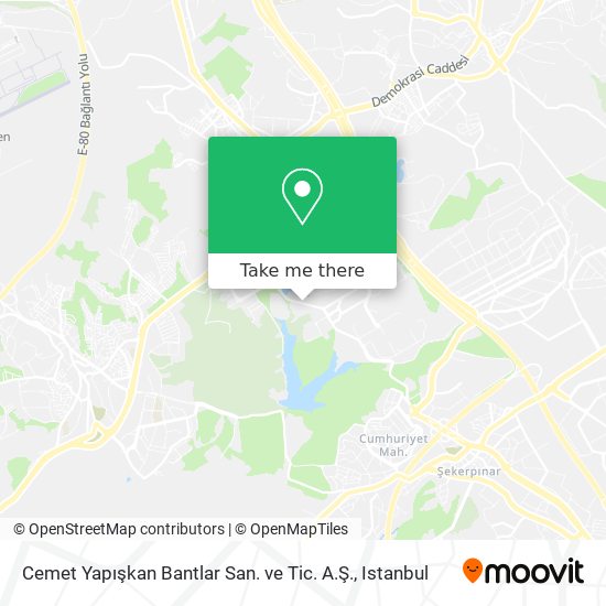 Cemet Yapışkan Bantlar San. ve Tic. A.Ş. map