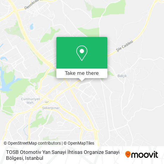 TOSB Otomotiv Yan Sanayi İhtisas Organize Sanayi Bölgesi map