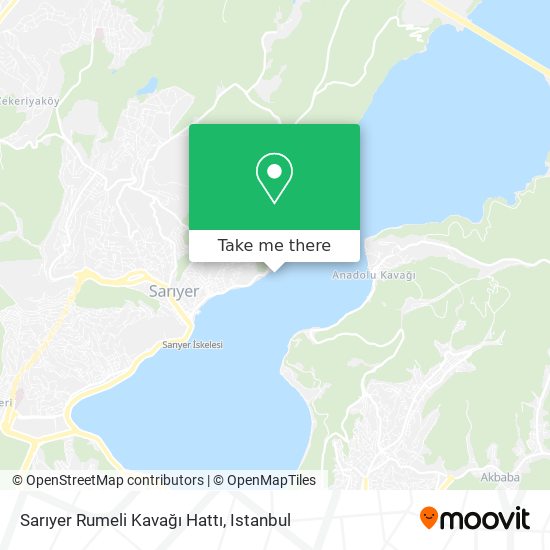 Sarıyer Rumeli Kavağı Hattı map