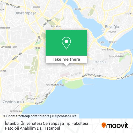 İstanbul Üniversitesi Cerrahpaşa Tıp Fakültesi Patoloji Anabilim Dalı map