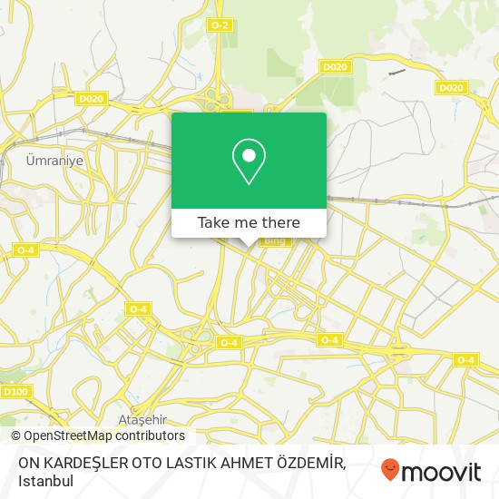 ON KARDEŞLER OTO LASTIK AHMET ÖZDEMİR map