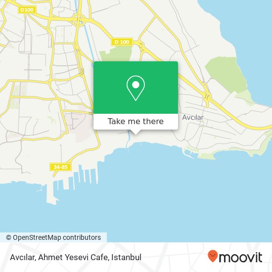 Avcılar, Ahmet Yesevi Cafe map