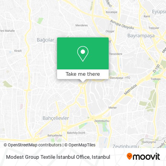 Modest Group Textile İstanbul Office map