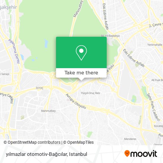 yılmazlar otomotiv-Bağcılar map