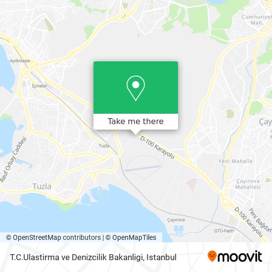 T.C.Ulastirma ve Denizcilik Bakanligi map