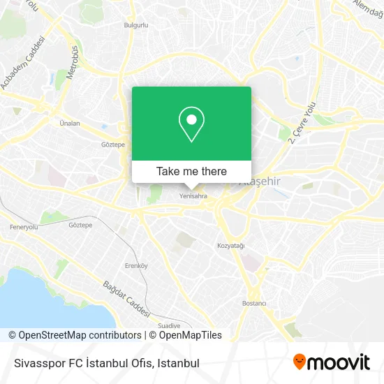 Sivasspor FC İstanbul Ofis map