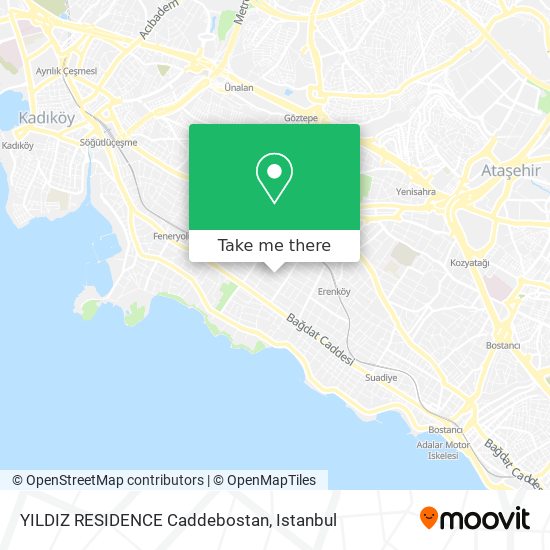 YILDIZ RESIDENCE Caddebostan map
