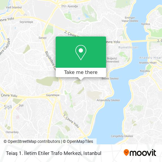 Teiaş 1. İletim Etiler Trafo Merkezi map