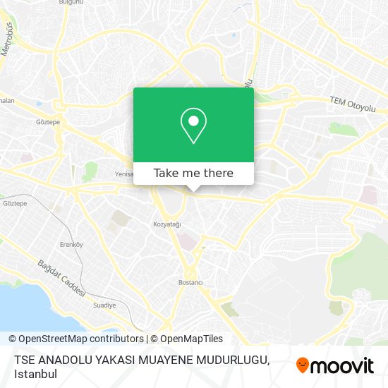 TSE ANADOLU YAKASI MUAYENE MUDURLUGU map