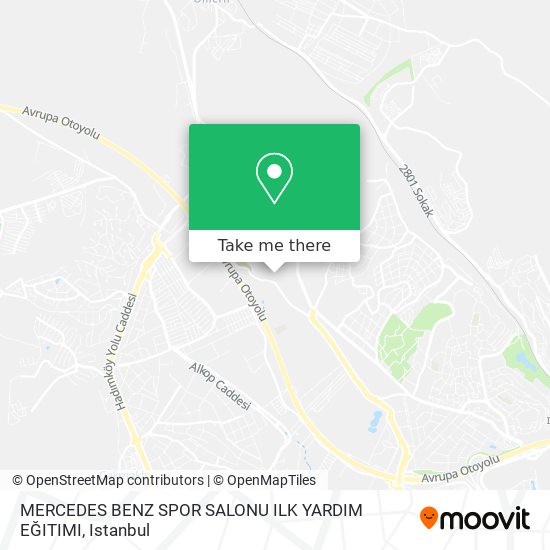 MERCEDES BENZ SPOR SALONU ILK YARDIM EĞITIMI map
