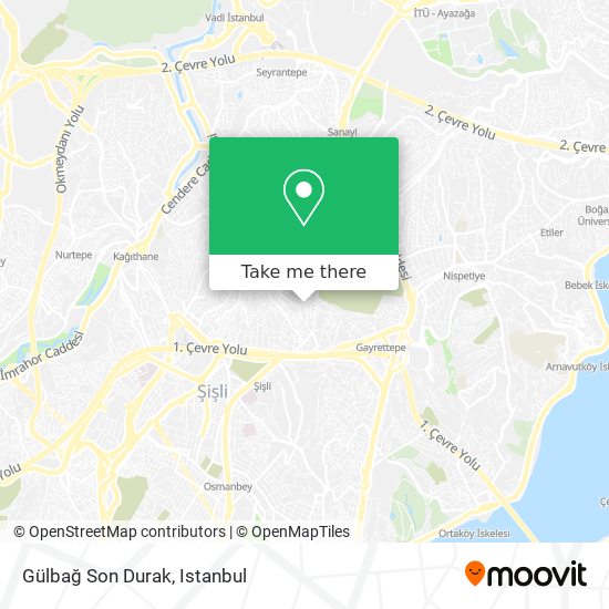 Gülbağ Son Durak map