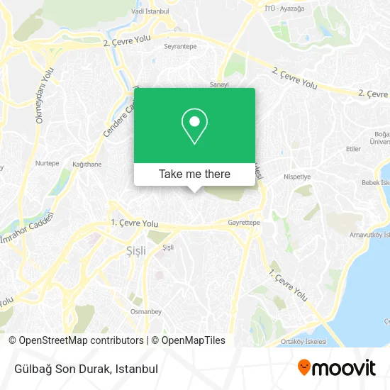 Gülbağ Son Durak map
