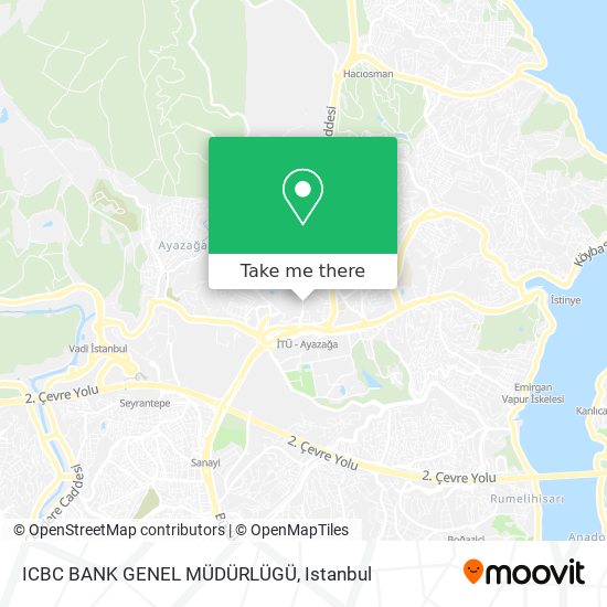 ICBC BANK GENEL MÜDÜRLÜGÜ map