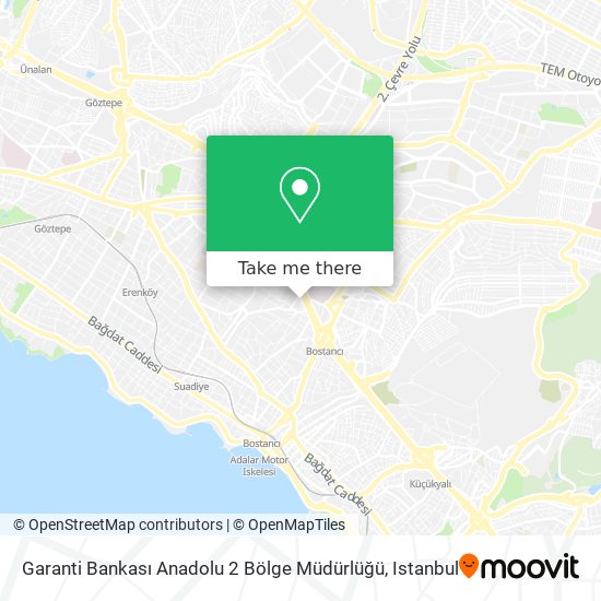 Garanti Bankası Anadolu 2 Bölge Müdürlüğü map