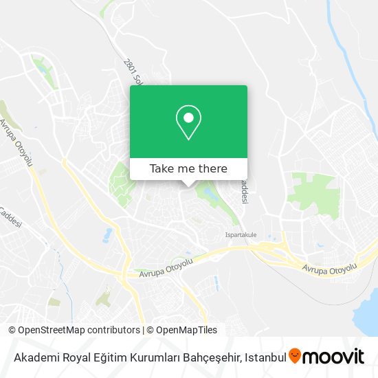 Akademi Royal Eğitim Kurumları Bahçeşehir map