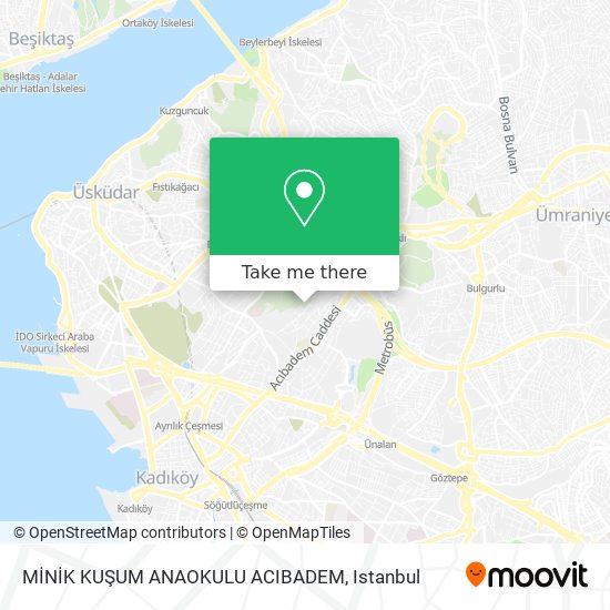 MİNİK KUŞUM ANAOKULU ACIBADEM map