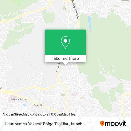 Uğurmumcu-Yakacık Bölge Teşkilatı map