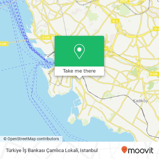 Türkiye İş Bankası Çamlıca Lokali map