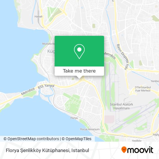 Florya Şenlikköy Kütüphanesi map