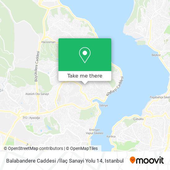 Balabandere Caddesi /İlaç Sanayi Yolu 14 map