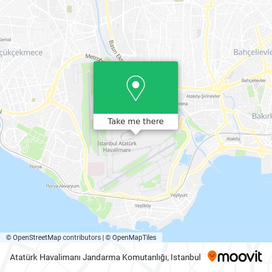 Atatürk Havalimanı Jandarma Komutanlığı map