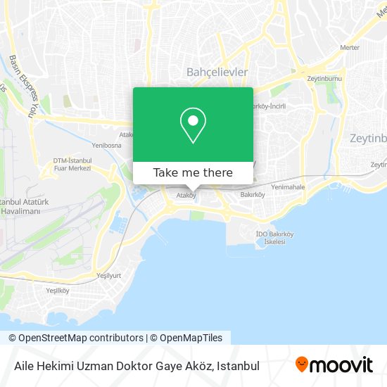 Aile Hekimi Uzman Doktor Gaye Aköz map