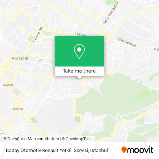 Baday Otomotiv Renault Yetkili Servisi map