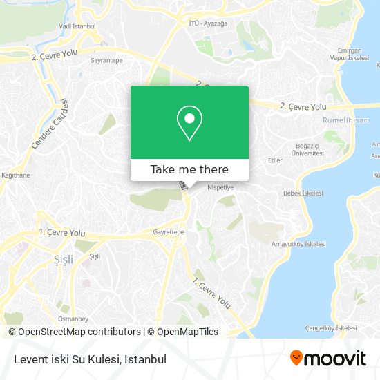 Levent iski Su Kulesi map