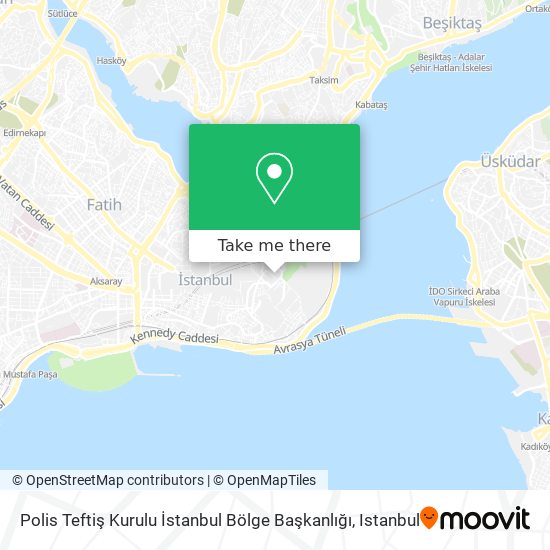 Polis Teftiş Kurulu İstanbul Bölge Başkanlığı map