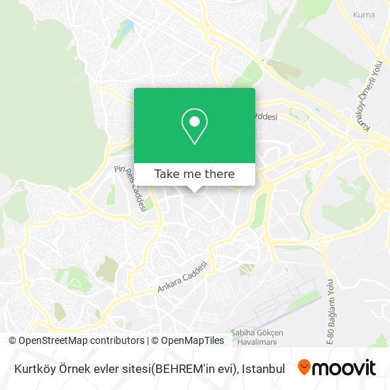 Kurtköy Örnek evler sitesi(BEHREM'in evi) map