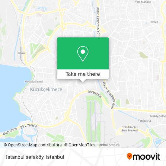 Istanbul sefaköy map