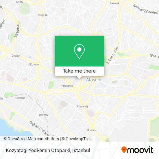 Kozyatagi Yedi-emin Otoparki map