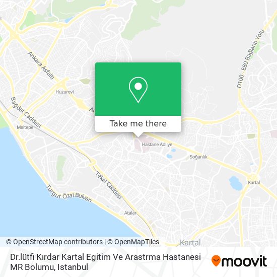 Dr.lütfi Kırdar Kartal Egitim Ve Arastrma Hastanesi MR Bolumu map