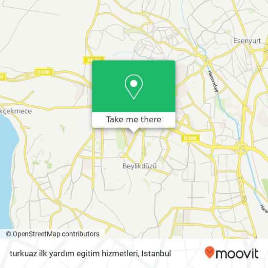 turkuaz ilk yardım egitim hizmetleri map