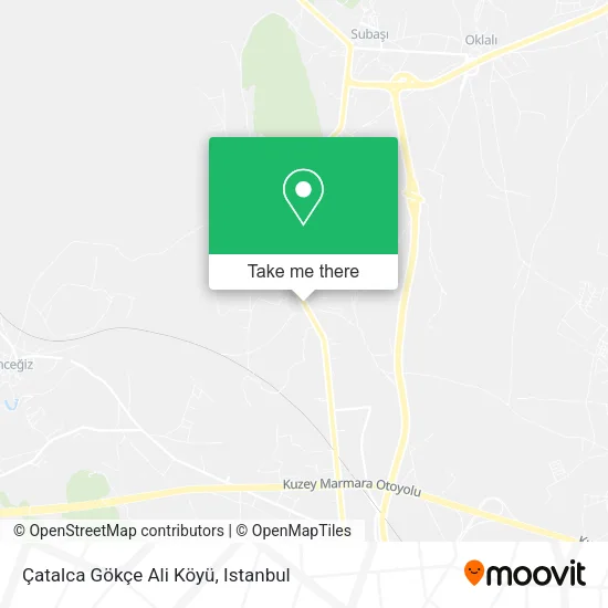 Çatalca Gökçe Ali Köyü map