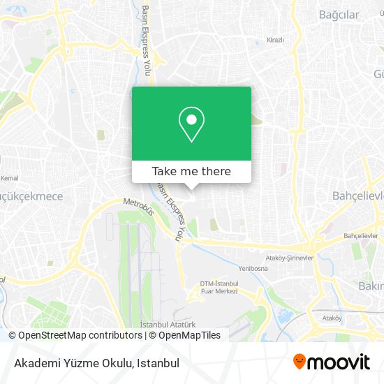 Akademi Yüzme Okulu map