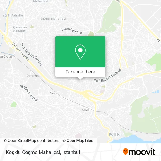 Köşklü Çeşme Mahallesi map