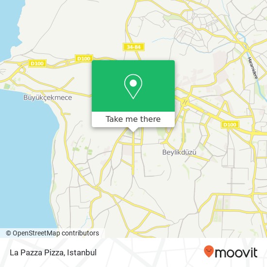 La Pazza Pizza map