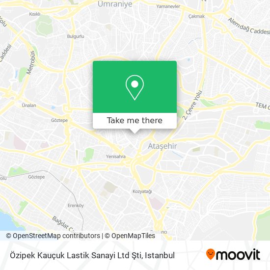 Özipek Kauçuk Lastik Sanayi Ltd Şti map