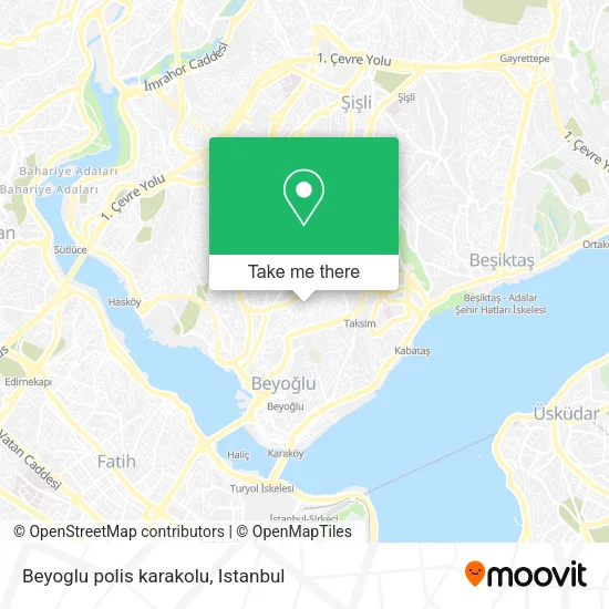 Beyoglu polis karakolu map