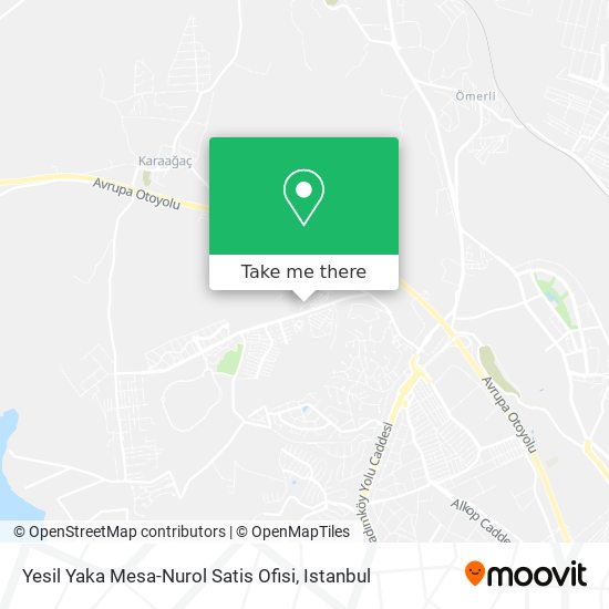 Yesil Yaka Mesa-Nurol Satis Ofisi map