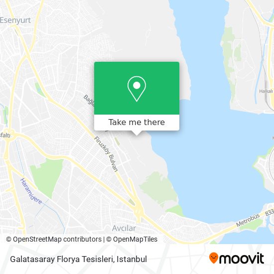 Galatasaray Florya Tesisleri map