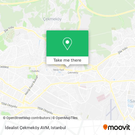 İdealist Çekmeköy AVM map