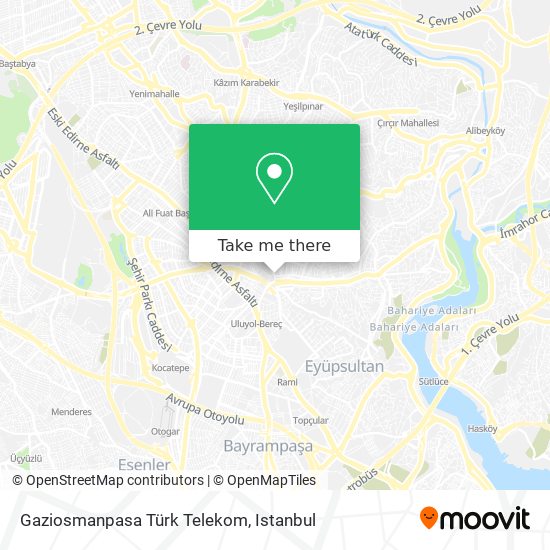 Gaziosmanpasa Türk Telekom map