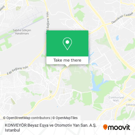 KONVEYÖR Beyaz Eşya ve Otomotiv Yan San. A.Ş map