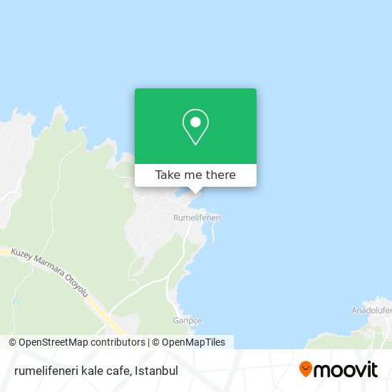 rumelifeneri kale cafe map