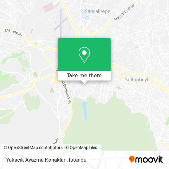 Yakacik Ayazma Konaklari map