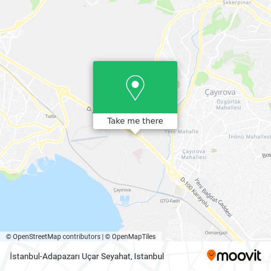 İstanbul-Adapazarı Uçar Seyahat map