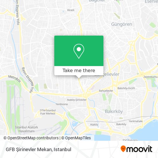 GFB Şirinevler Mekan map